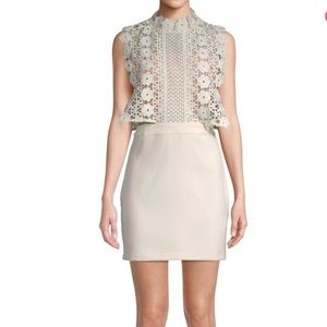 Endless Rose mixed media floral lace dress